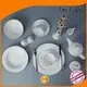 Two Eight irregular white porcelain plate set sample for dinner 1