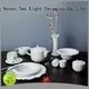 Two Eight ivory cheap porcelain dinner plates customized for dinning room 1