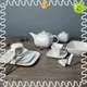 Two Eight round chinese porcelain dinnerware sets Vietnamese for hotel 1