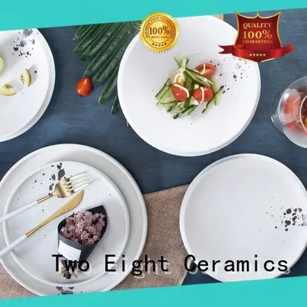 durable contemporary porcelain dinnerware white customized for kitchen 1