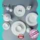Two Eight royalty white porcelain dishware rim for hotel 1