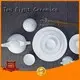 Two Eight elegant white porcelain dishware Vietnamese for hotel 1