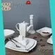 Two Eight french style white porcelain dinner plates directly sale for dinning room 1