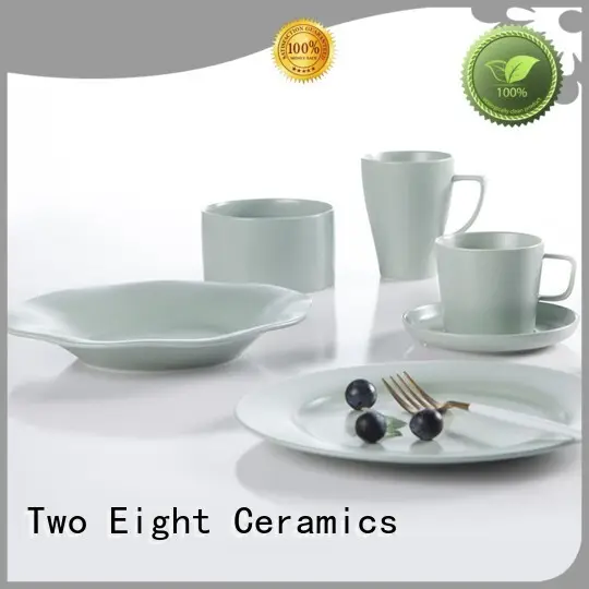 Two Eight durable commercial restaurant plates from China for kitchen 1