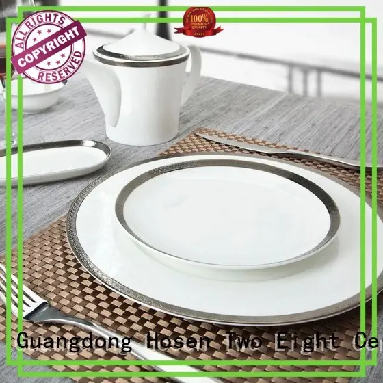 Two Eight contemporary fine bone china dinnerware wholesale for teahouse 1