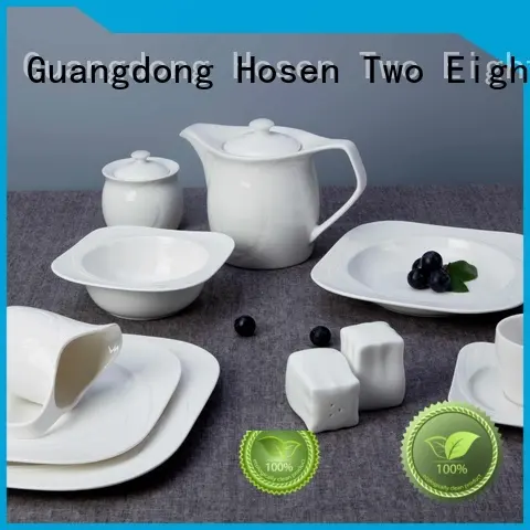 Two Eight glaze white dinnerware sets for 12 manufacturer for bistro 1