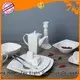 Two Eight sample white dinnerware sets for 12 series for hotel 1