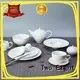 Two Eight sample white porcelain dinner plates manufacturer for bistro 1
