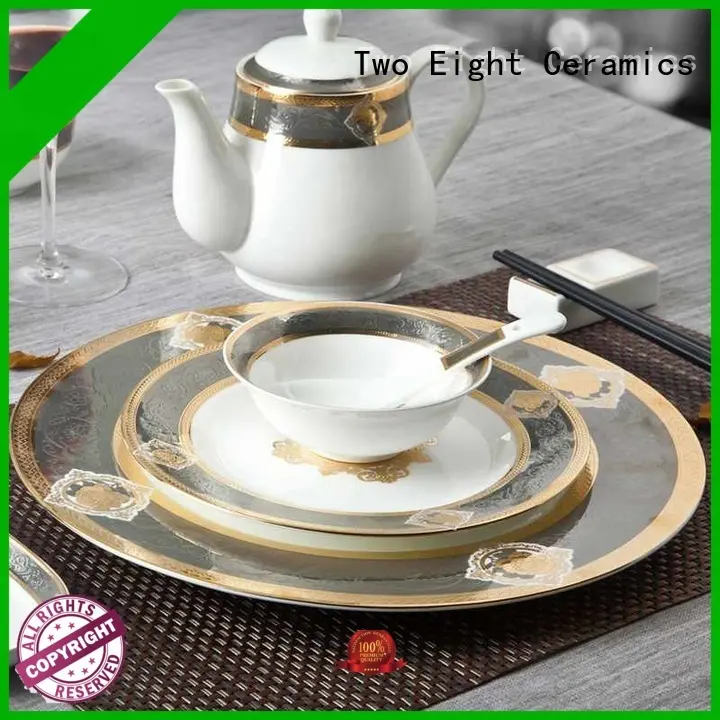 Two Eight elegant fine bone china dinnerware supplier for teahouse 1