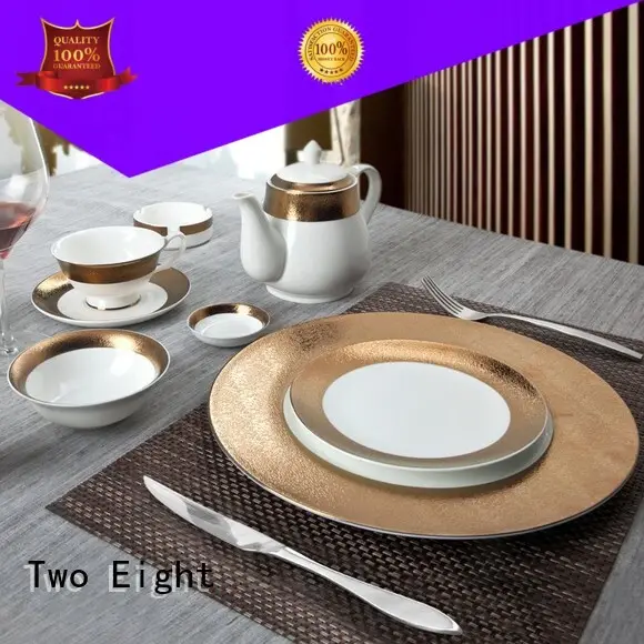 Two Eight modern unbreakable restaurant plates wholesale for dinner 1