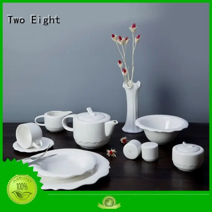 Two Eight sample white dinnerware sets for 8 series for home 1