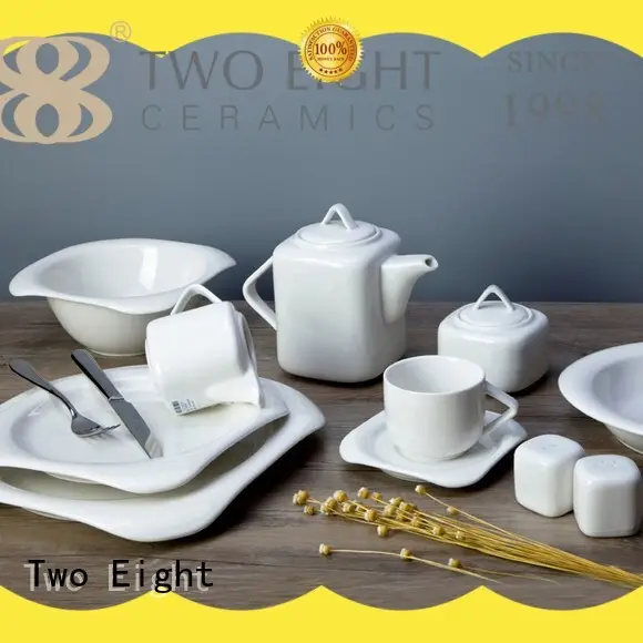 Two Eight German style restaurant white dinnerware series for home 1