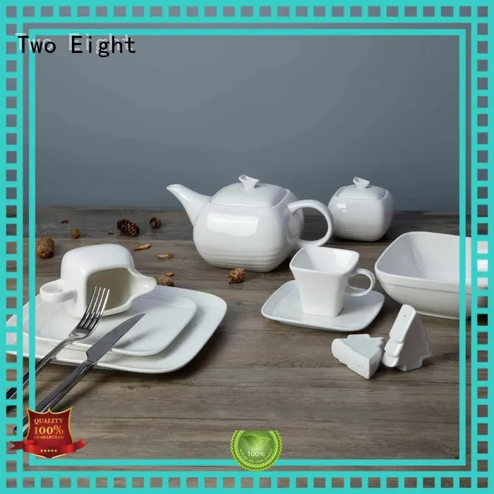 Two Eight Italian style restaurant porcelain dinnerware customized for dinning room 1