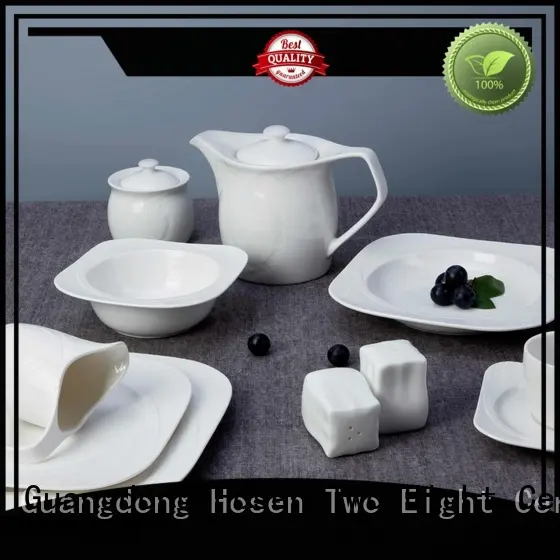 Two Eight Italian style restaurant dinnerware sets customized for hotel 1