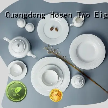 Two Eight bulk white porcelain platter customized for dinner 1