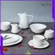 Two Eight rim white porcelain platter customized for hotel 1