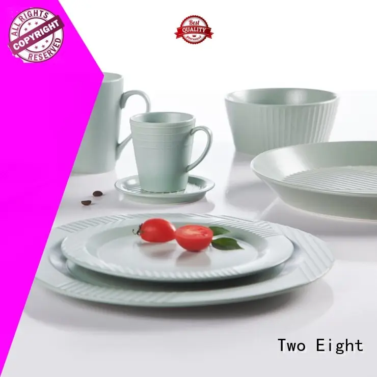 Two Eight elegant 16 piece porcelain dinnerware set series for bistro 1