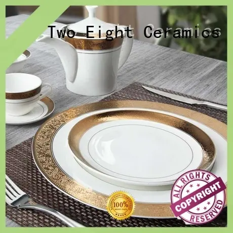 Two Eight Italian restaurant dining ware personalized for dinner 1