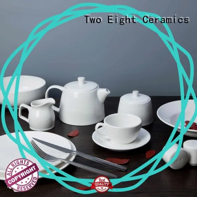 Two Eight rim white dinnerware sets for 8 directly sale for kitchen 1