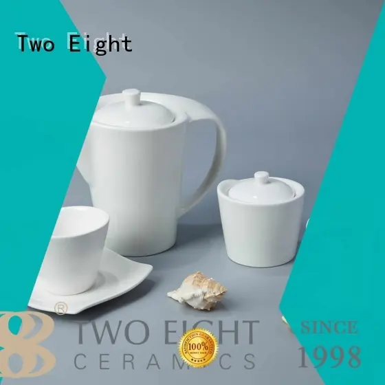 Two Eight bulk white porcelain dinner plates customized for dinning room 1