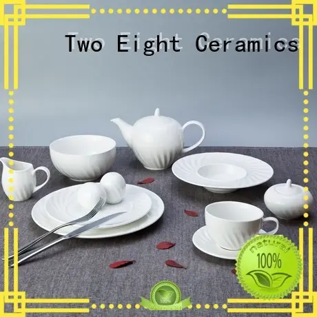 Two Eight french style restaurant quality plates series for hotel 1