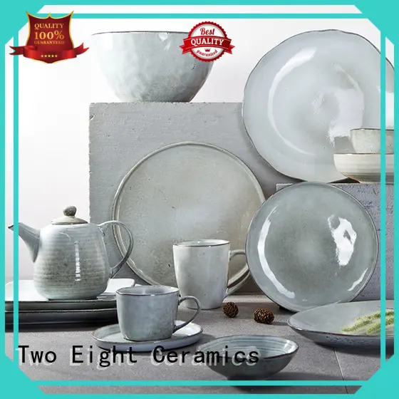 Two Eight german style unbreakable restaurant plates customized for kitchen 1
