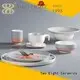 irregular everyday porcelain black from China for dinning room 1