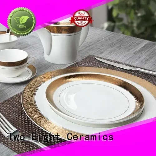 Two Eight flower restaurant china dinnerware factory price for dinning room 1