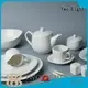 simply white porcelain plates Vietnamese from China for hotel 1