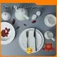 Two Eight royal white dinnerware sets for 8 customized for bistro 1
