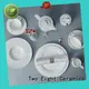 Two Eight bulk white restaurant dishes customized for dinner 1
