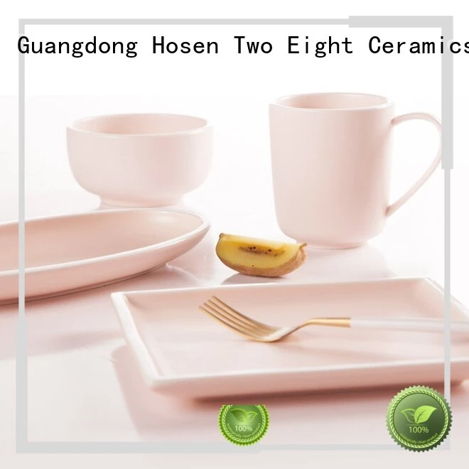 Two Eight ceramic dinnerware sets factory for hotel 1