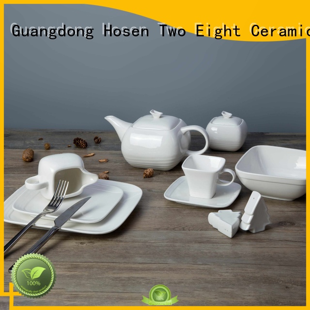 Two Eight white porcelain dinnerware restaurant manufacturers for dinner 1