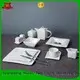 Two Eight white porcelain dinner plates company for dinner 1