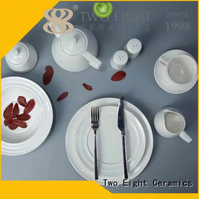 Two Eight Wholesale restaurant white dinnerware Suppliers for kitchen 1