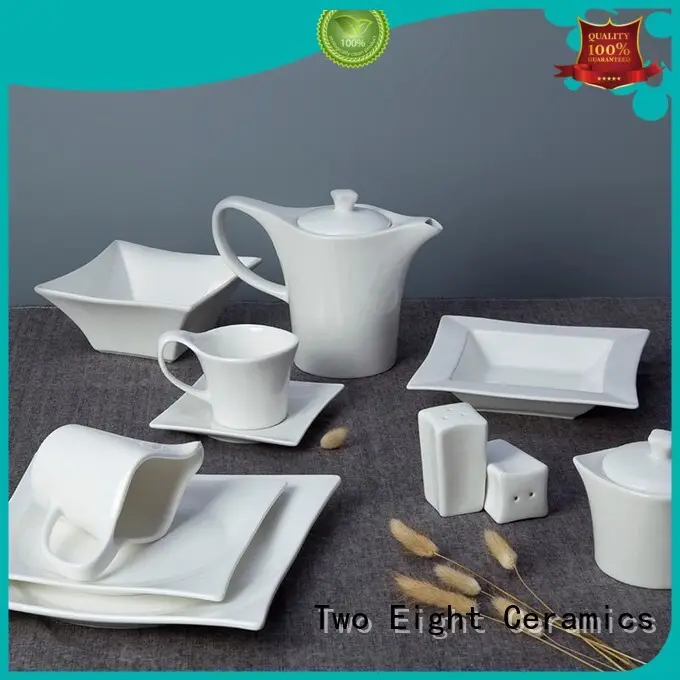 High-quality white porcelain dinner set for business for dinner 1