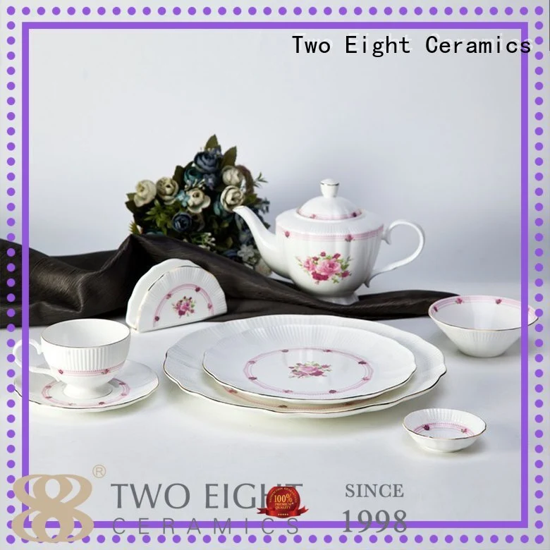Two Eight fine porcelain tea set company for hotel 1