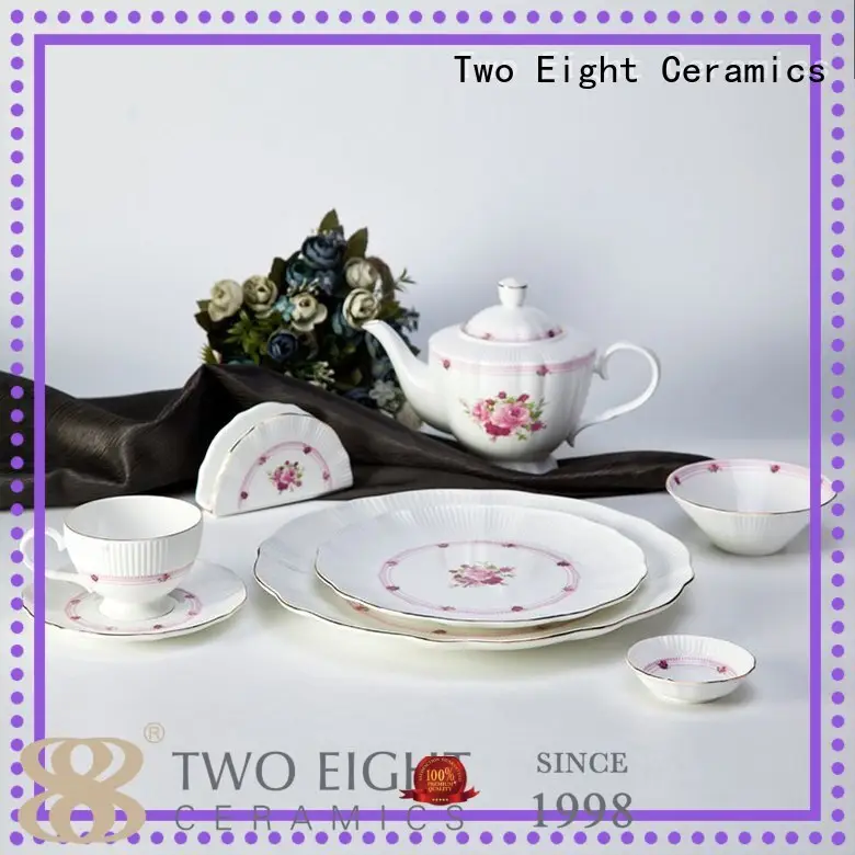 Two Eight fine porcelain tea set company for hotel 1