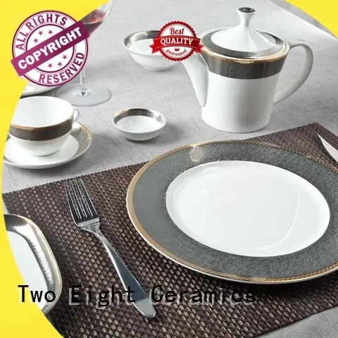 Two Eight High-quality fine bone china dinnerware factory for bistro 1