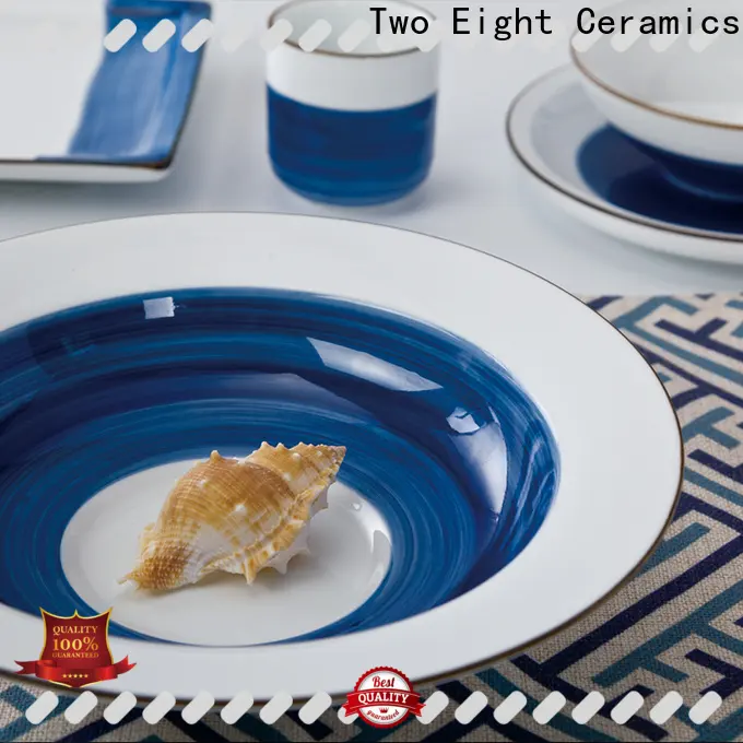 Two Eight ceramic plate art Suppliers for restaurant 1