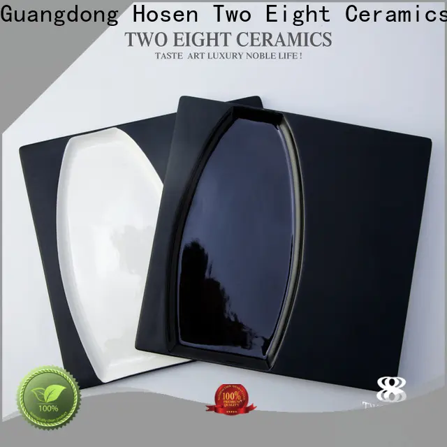 Two Eight personalized ceramic plates Suppliers for hotel 1