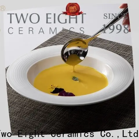 Two Eight Wholesale hotel white plate Supply for dinner 1