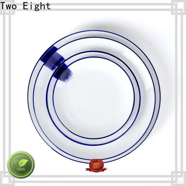 Two Eight ceramic cake plates factory for bistro 1