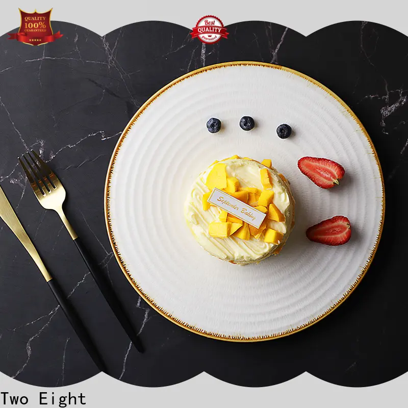 Two Eight Wholesale restaurant ceramic plates manufacturers for bistro 1