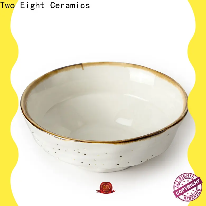 Two Eight ceramic fruit bowls large 1