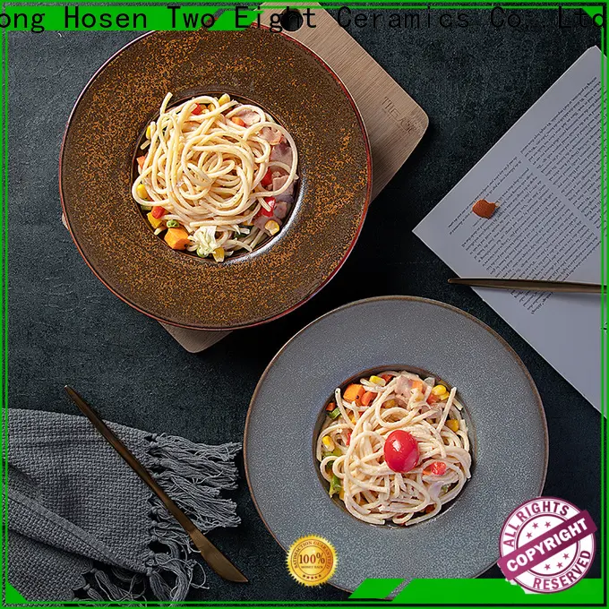 Two Eight restaurant ceramic plates for business for home 1