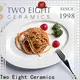 Two Eight stoneware plates factory for hotel 1
