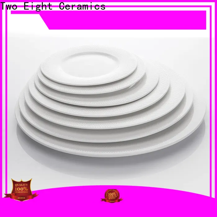 Two Eight Top flat ceramic plate factory for dinning room 1