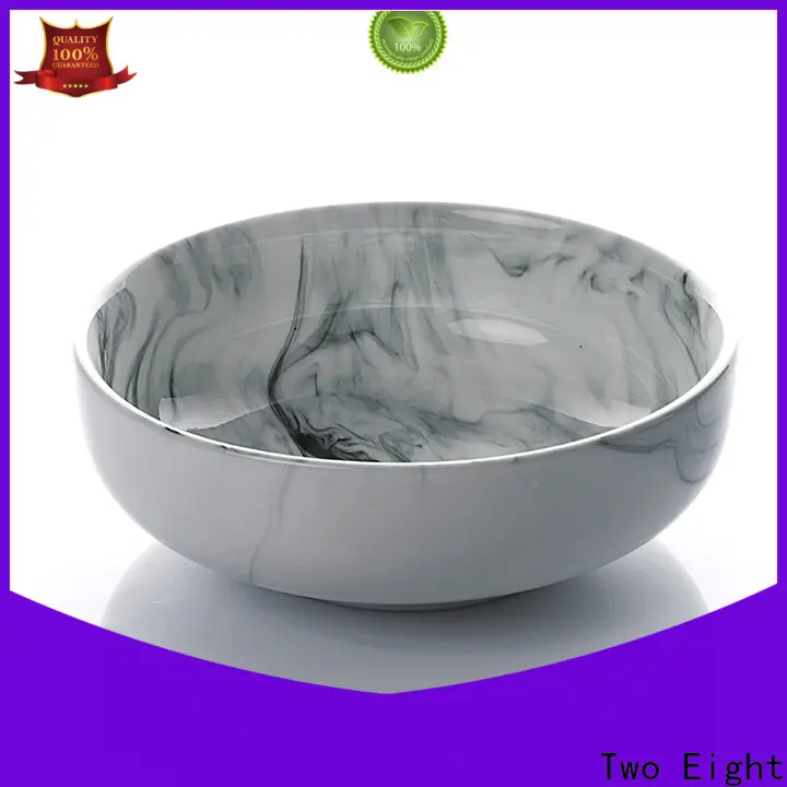 Two Eight yellow ceramic bowl 1