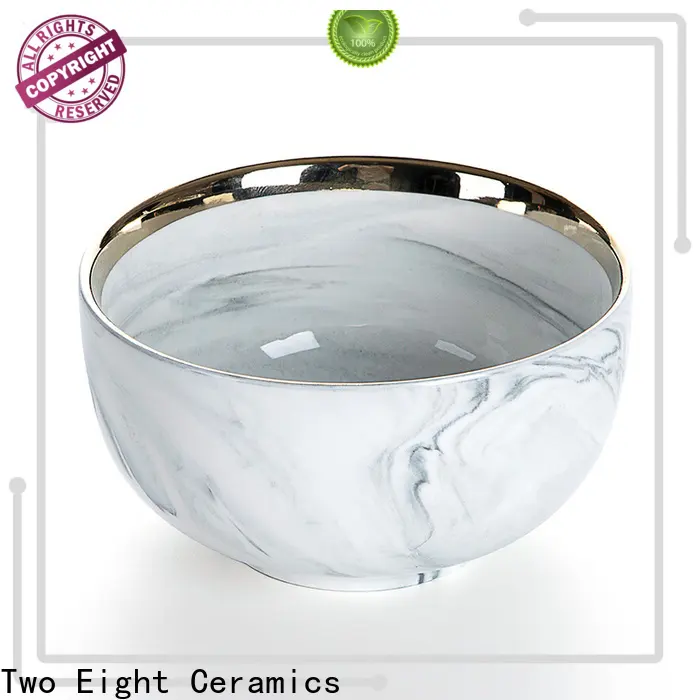 Two Eight blue ceramic bowls 1